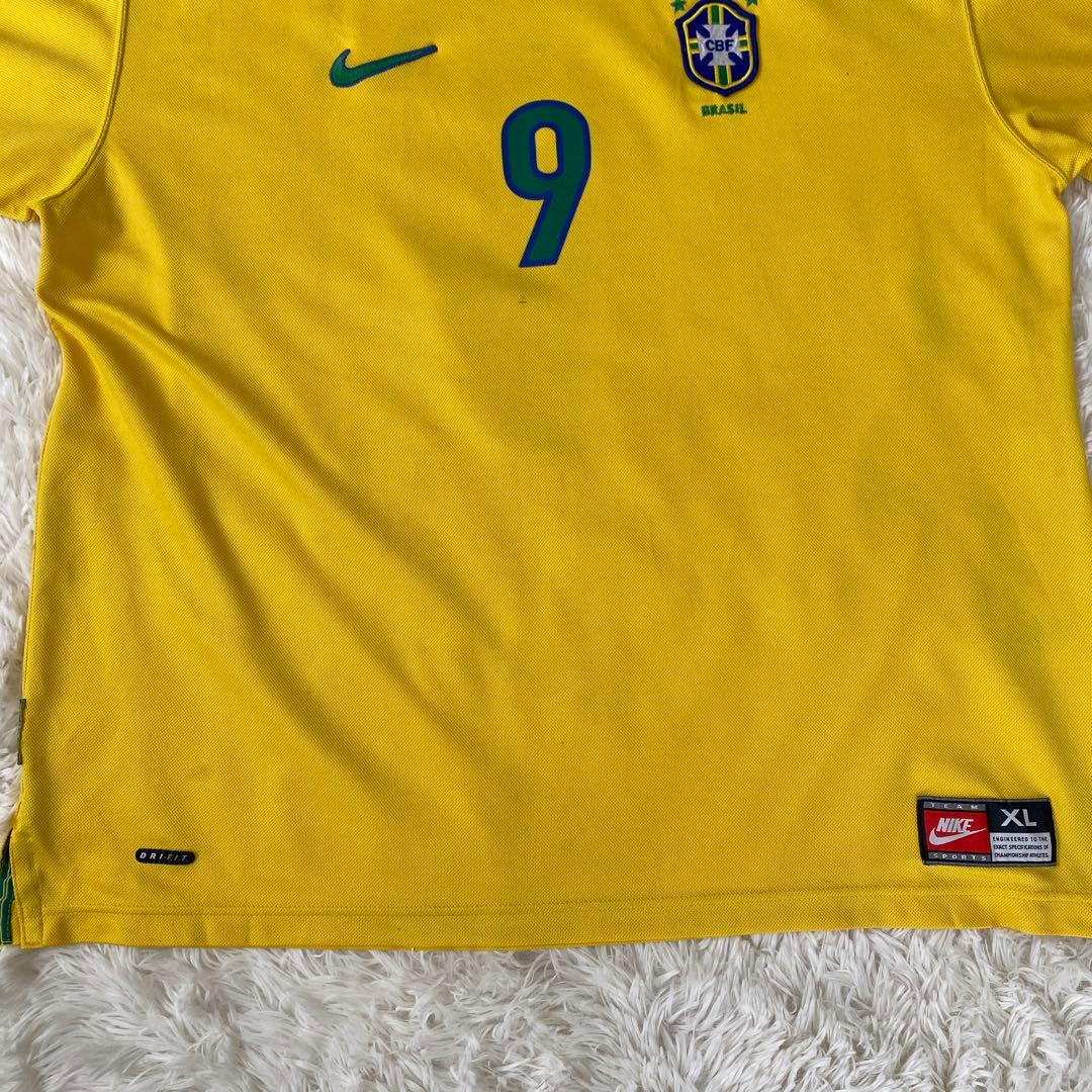 ナイキ】 ブラジル代表 ロナウド 98フランスW杯 当時物 イギリス製 XL