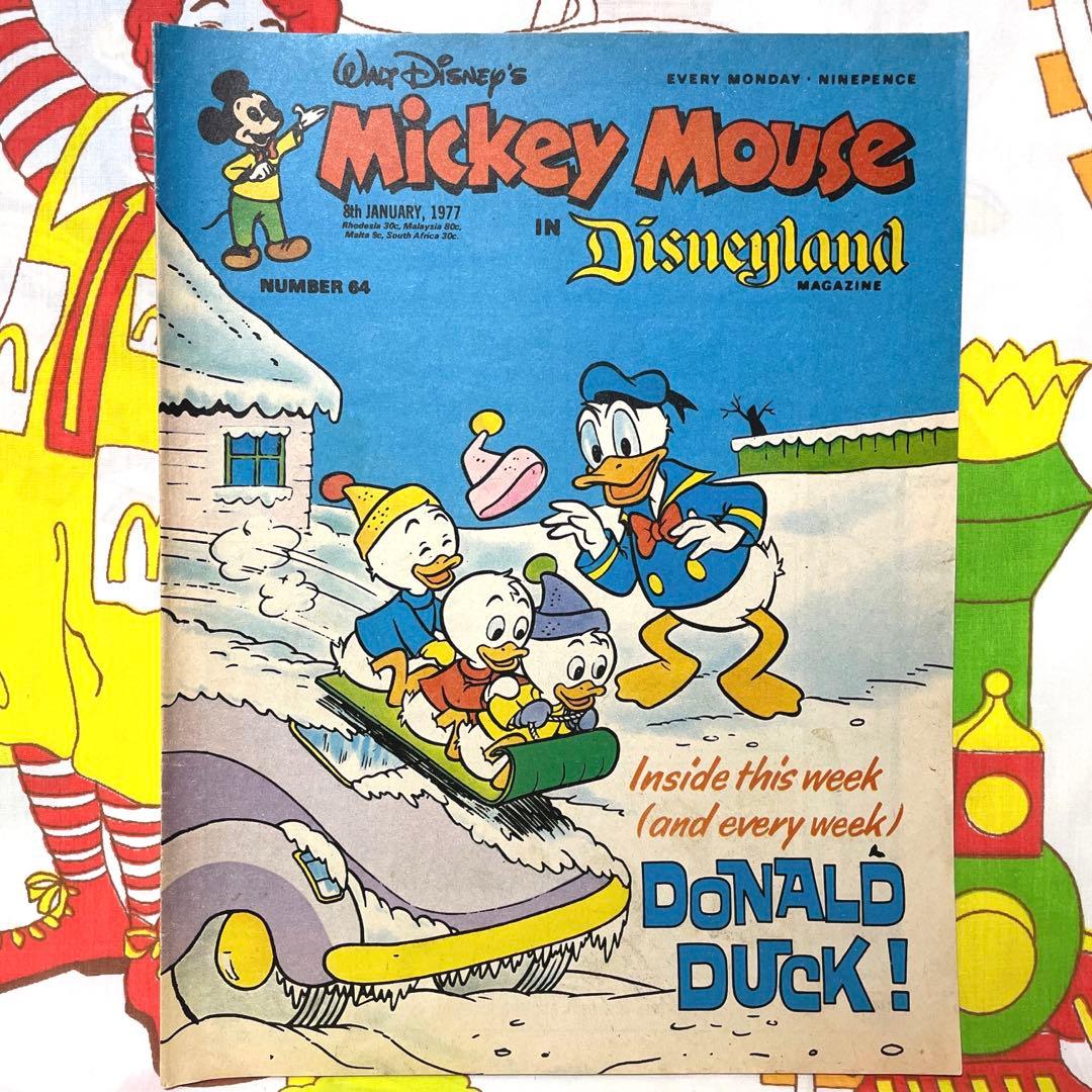 17．ディズニー ミッキーマウス ビンテージ コミック 紙もの 海外紙