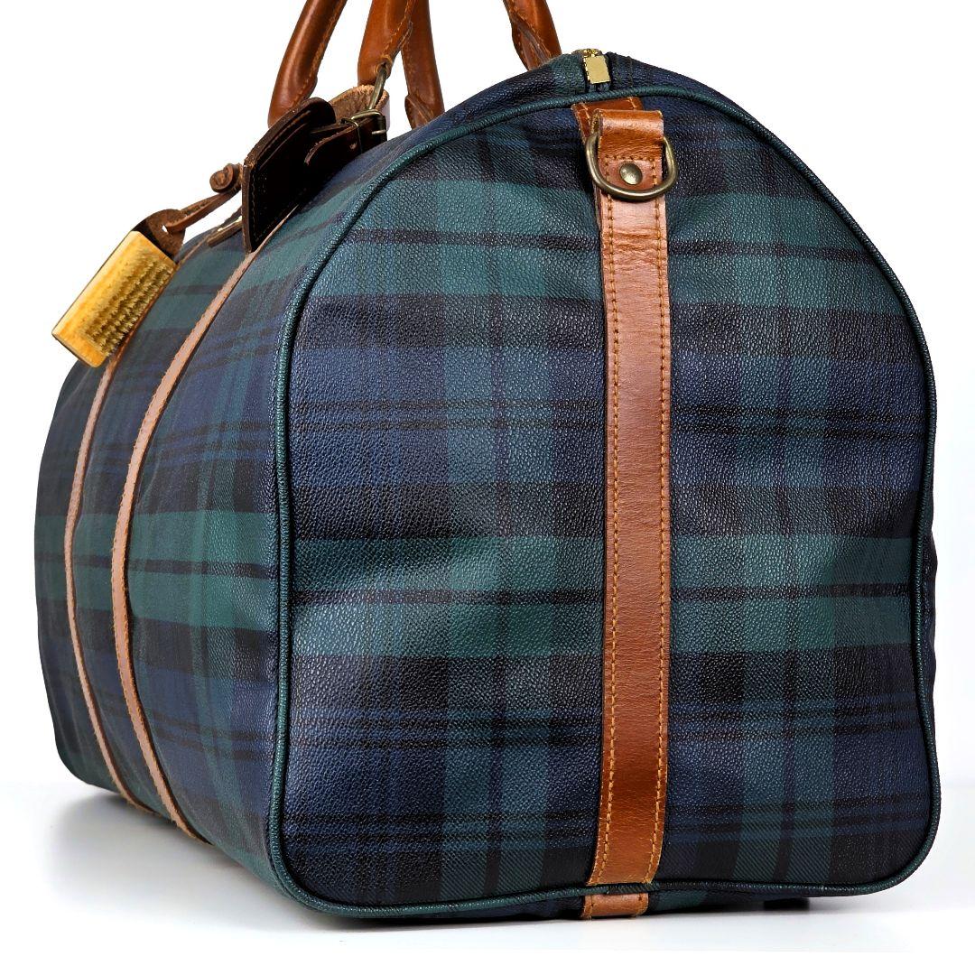 美品 ラルフローレン RALPH LAUREN ブラックウォッチ ボストンバッグ