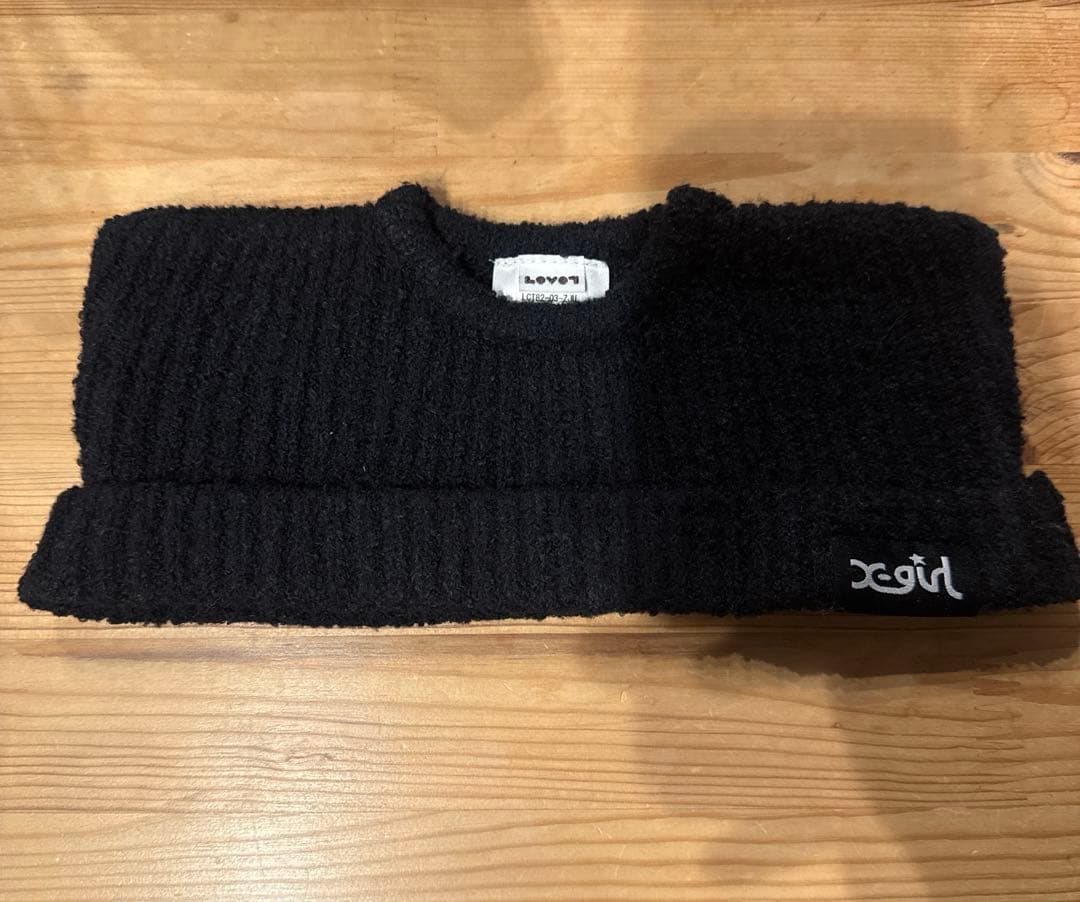 LOVOT ✖️X-girlねこみみニットキャップ(ホワイト&ブラック)