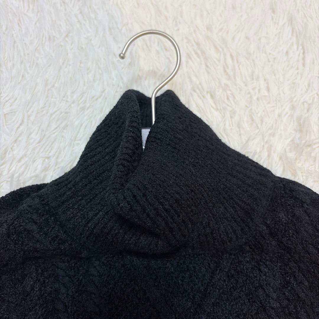 美品♡即完売 abyts ハイネック タートル ケーブルニット 佐藤健 黒