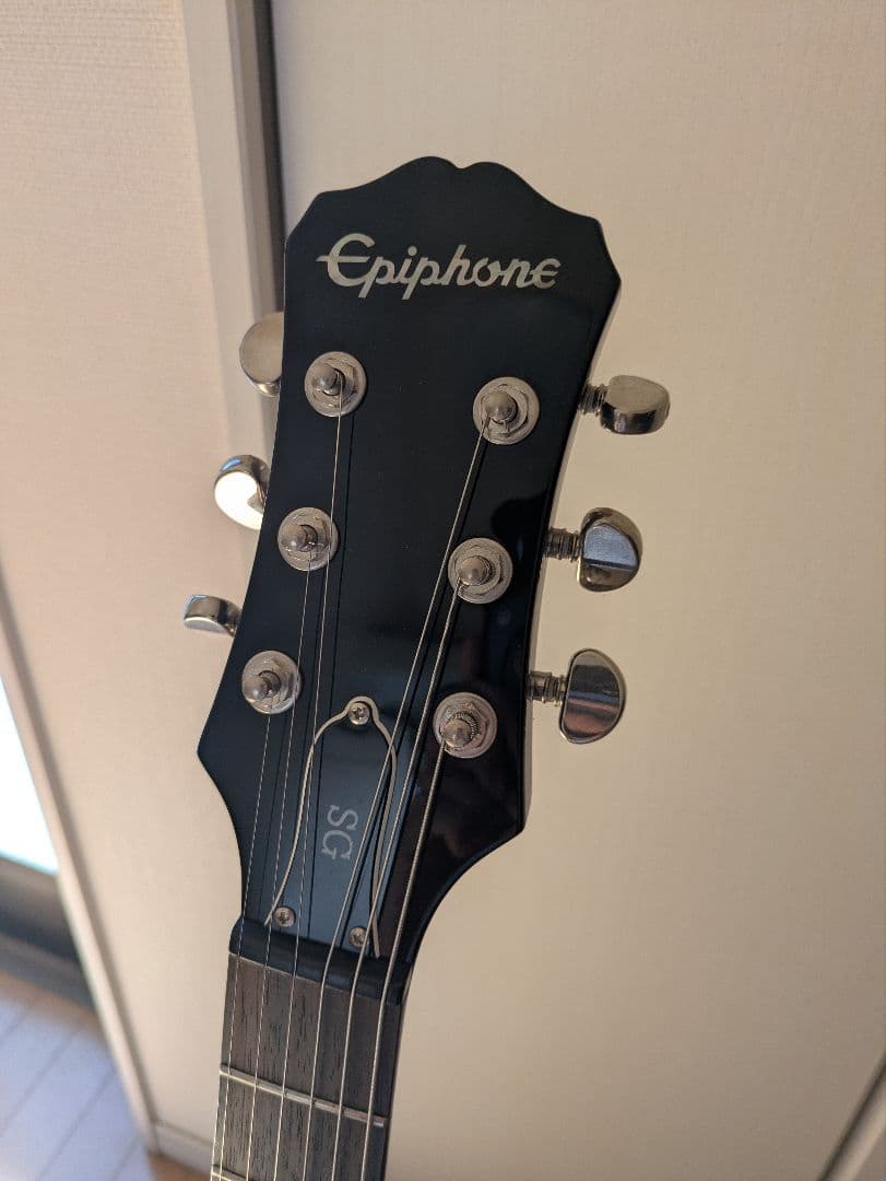 本日のみ値下げ　Epiphone SG ブラックエレキギター　レフティ　左利き用