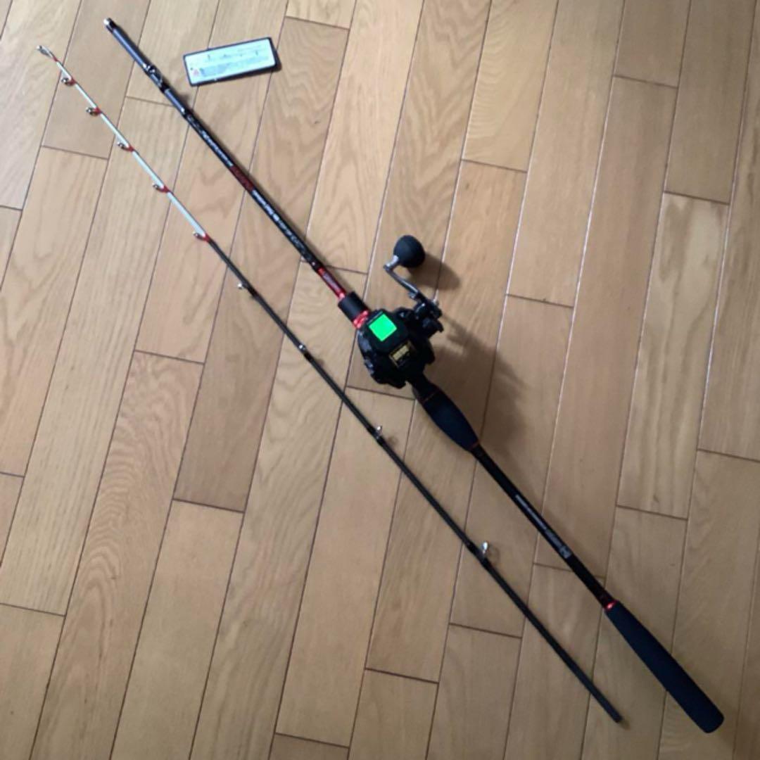 大物　中深海　1.8m MAX300g 2ピースロッド&カウンター付ベイトリール