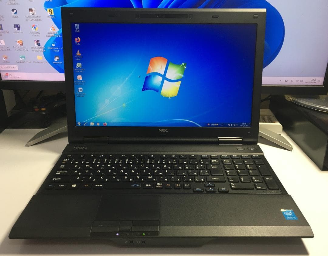 Windowsノート本体 NEC VersaPro VJ25LD-J Windows7 Win7 32bit] 中古ノートパソコン NEC VersaPro VK26T/X-J Windows7