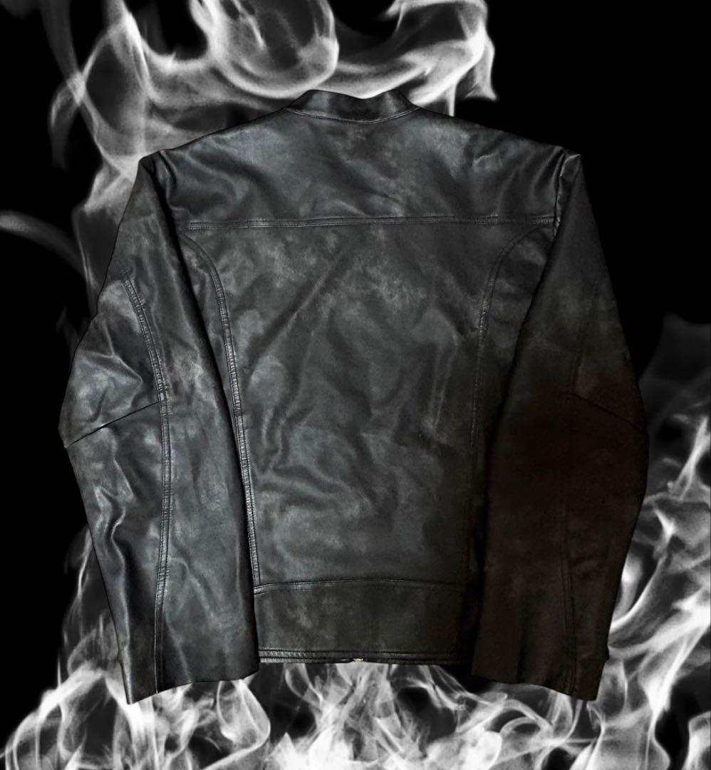 00s archive y2k ギミック レザージャケット グランジ お兄系 黒