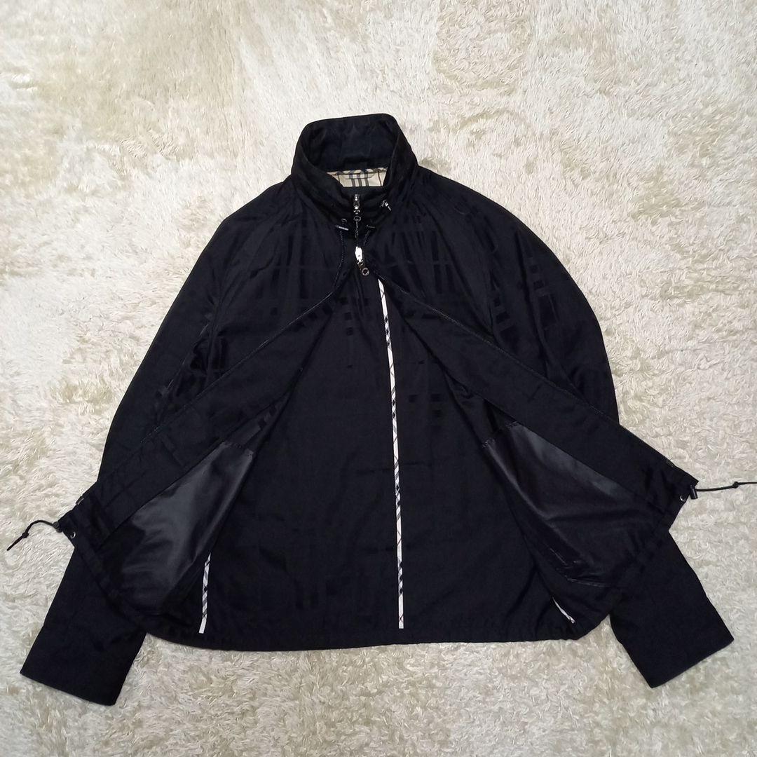 バーバリー ブラックレーベル ダブルジップ シャドーチェック ブルゾン
