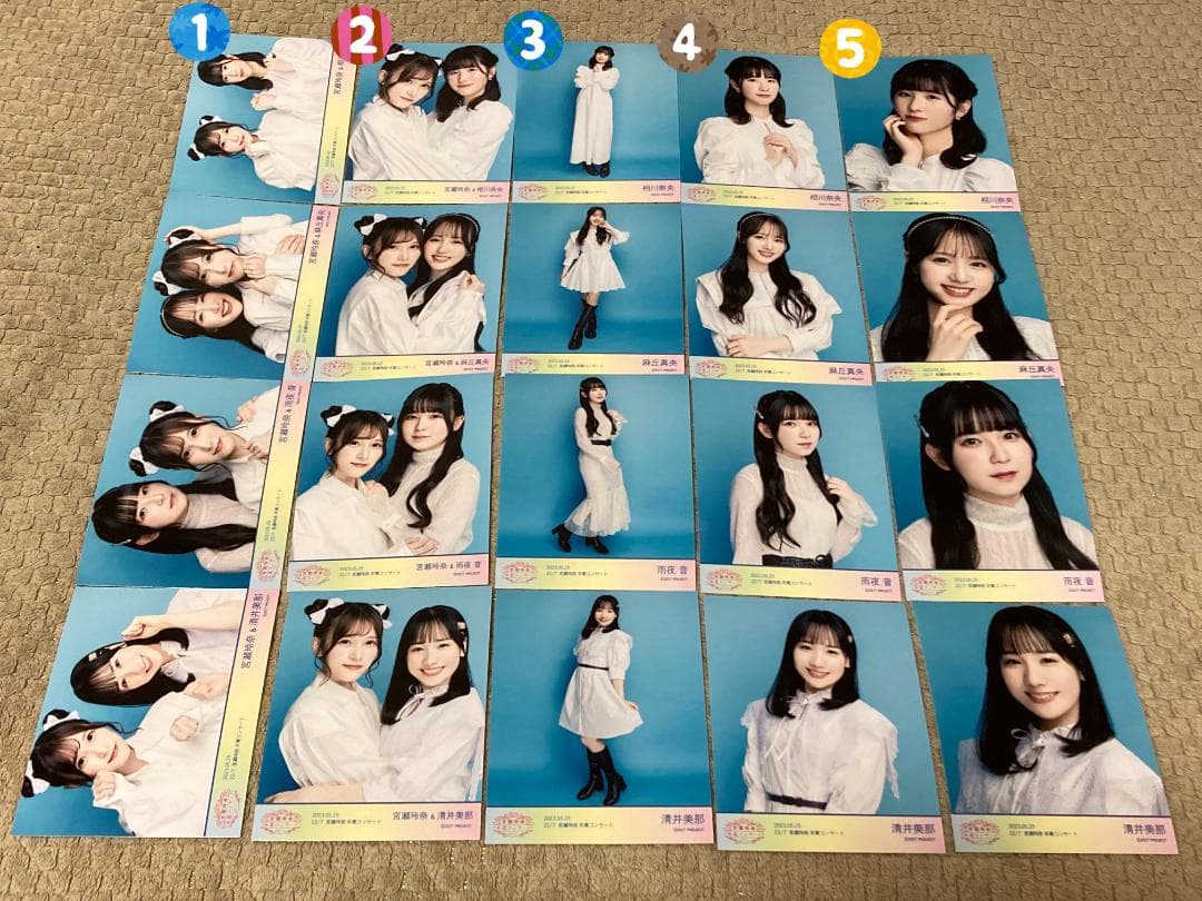 ナナニジ　22/7　宮瀬玲奈卒コン衣装　ブロマイド　バラ売り