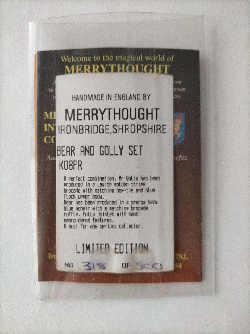 メリーソート社　限定品　テディベアとゴーリーのセット