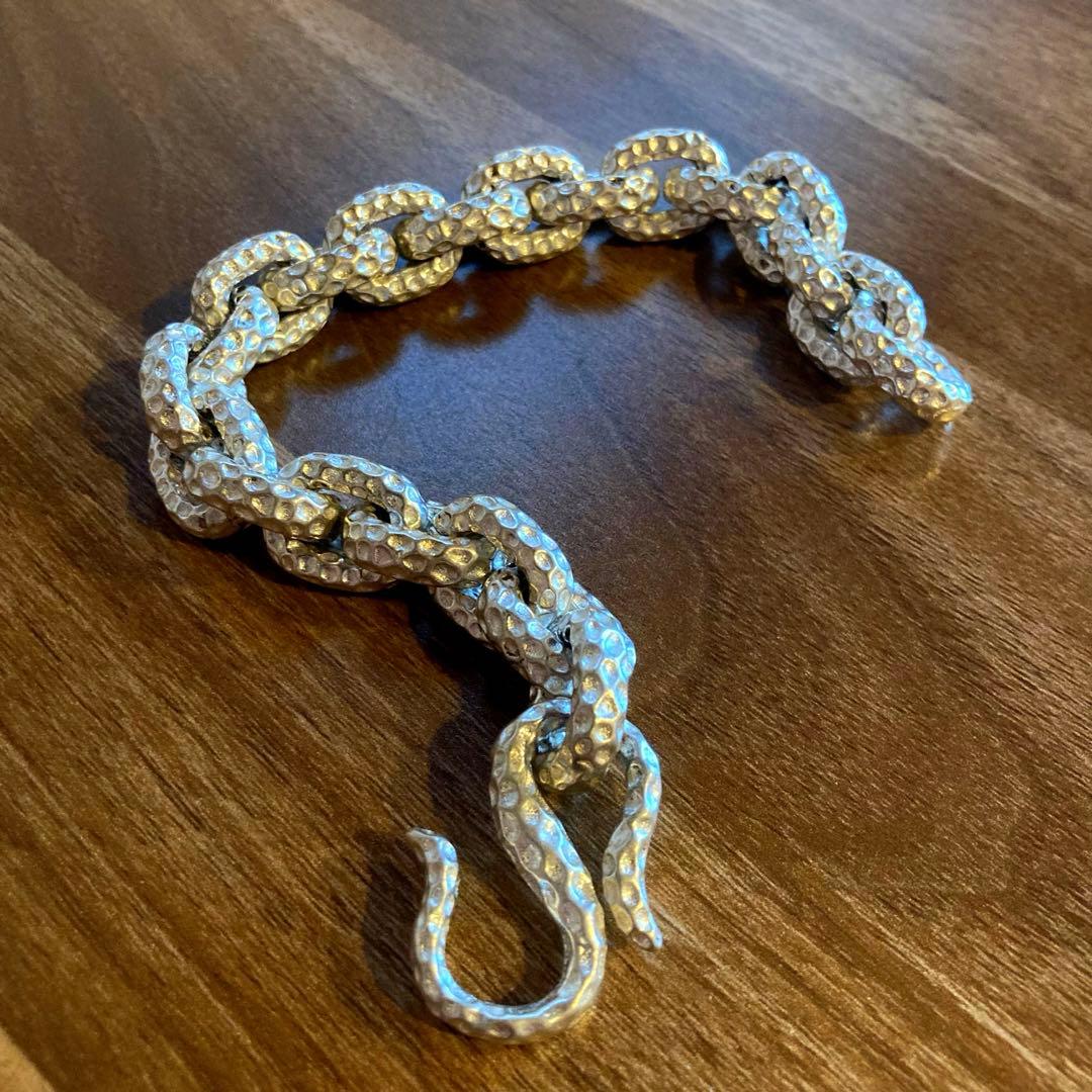 ヘビーケーブル　ブレスレット　925メキシカンジュエリー風　レトロ　シルバー ブレスレット メキシカン ジュエリー ヴィンテージ シルバー 925 (B165