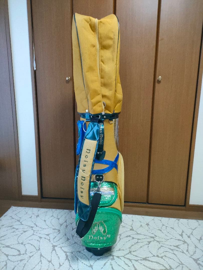 キャディーバッグ ミエコウエサコのnoisy×2 レモン柄キャイエロー