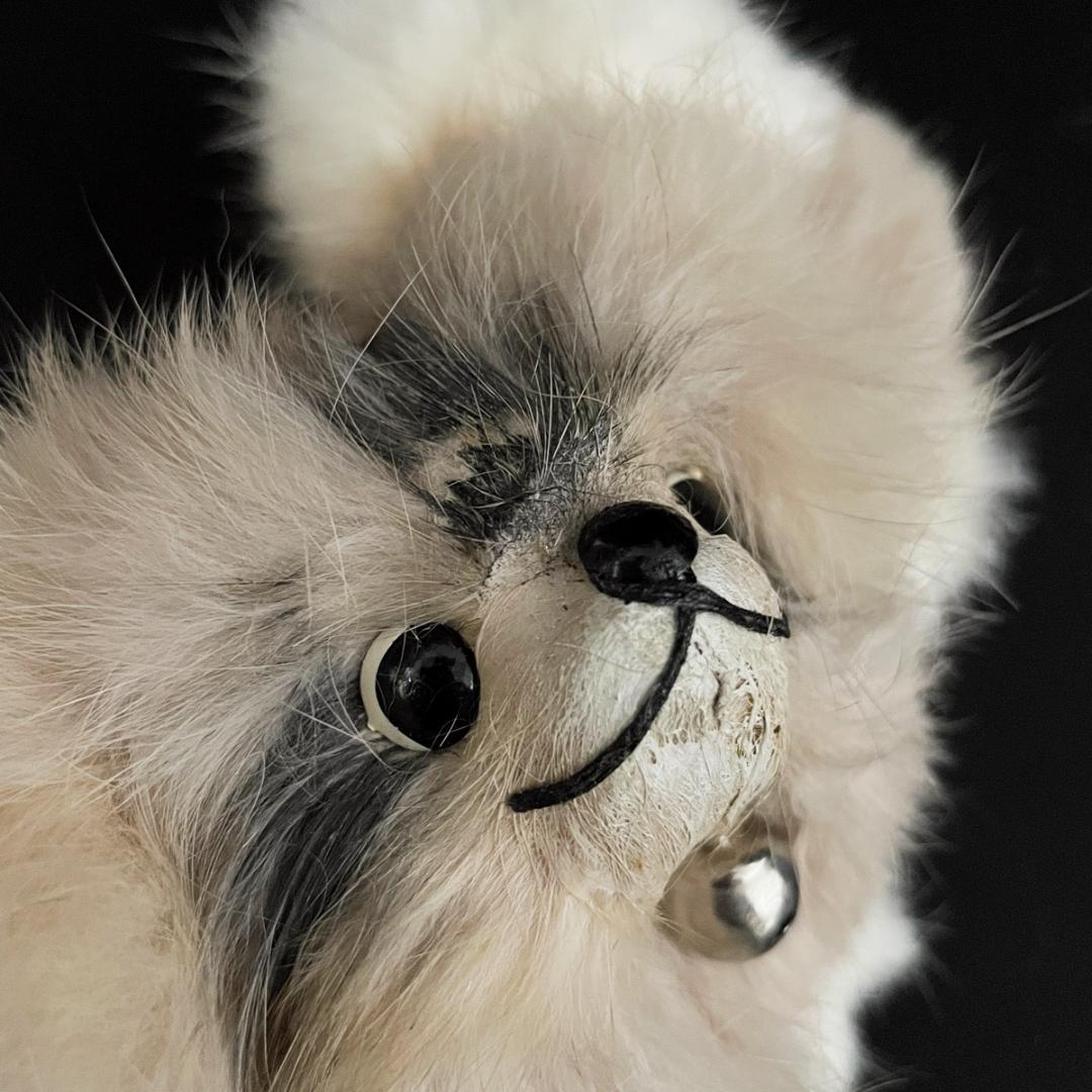 超レア！1960～1970年代？ おもちゃの三英 コリー リアルファーぬいぐるみ