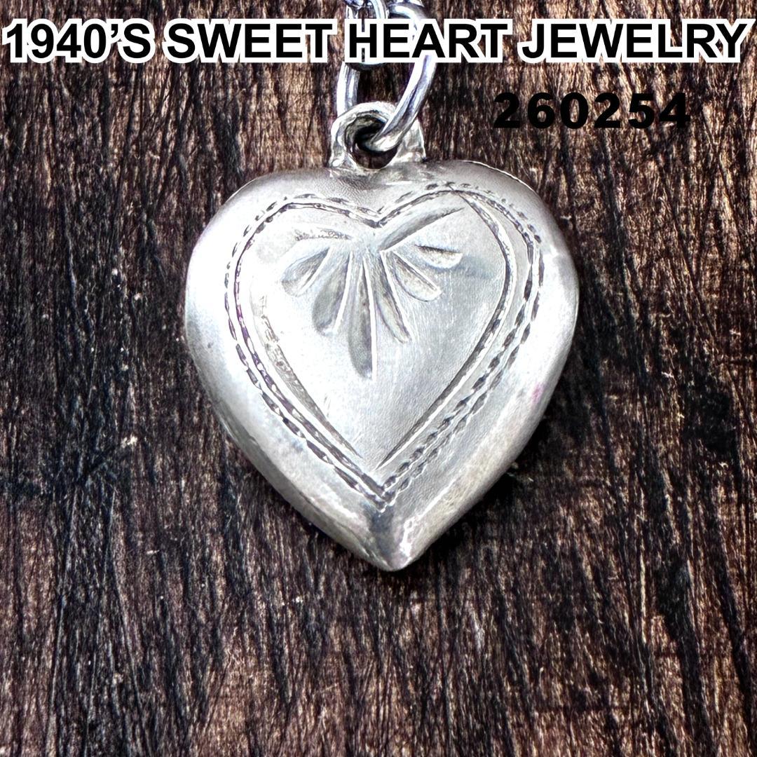 スウィートハートジュエリー シルバー ヴィンテージ ネックレス NAVY