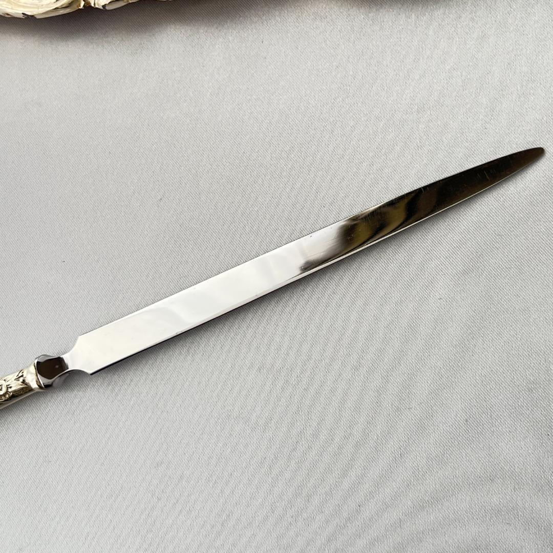 Kirk】【純銀ハンドル】 フローラルのレターナイフ / ペーパーナイフ