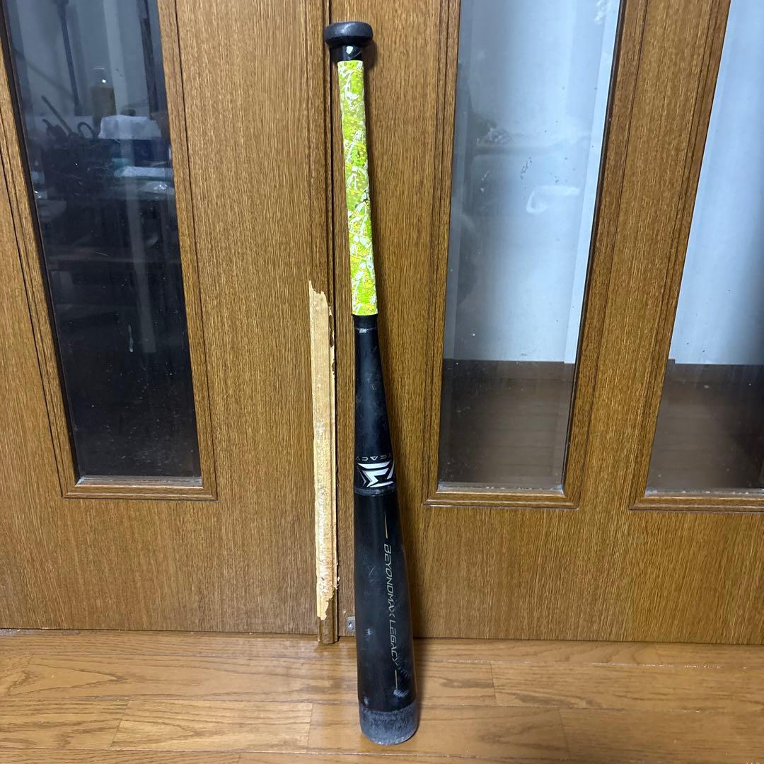 レガシー軟式バット 黒色 グリップ緑色 MIZUNO（ミズノ） グリップテープ贈呈 1年保証＆交換無料 野球 バット