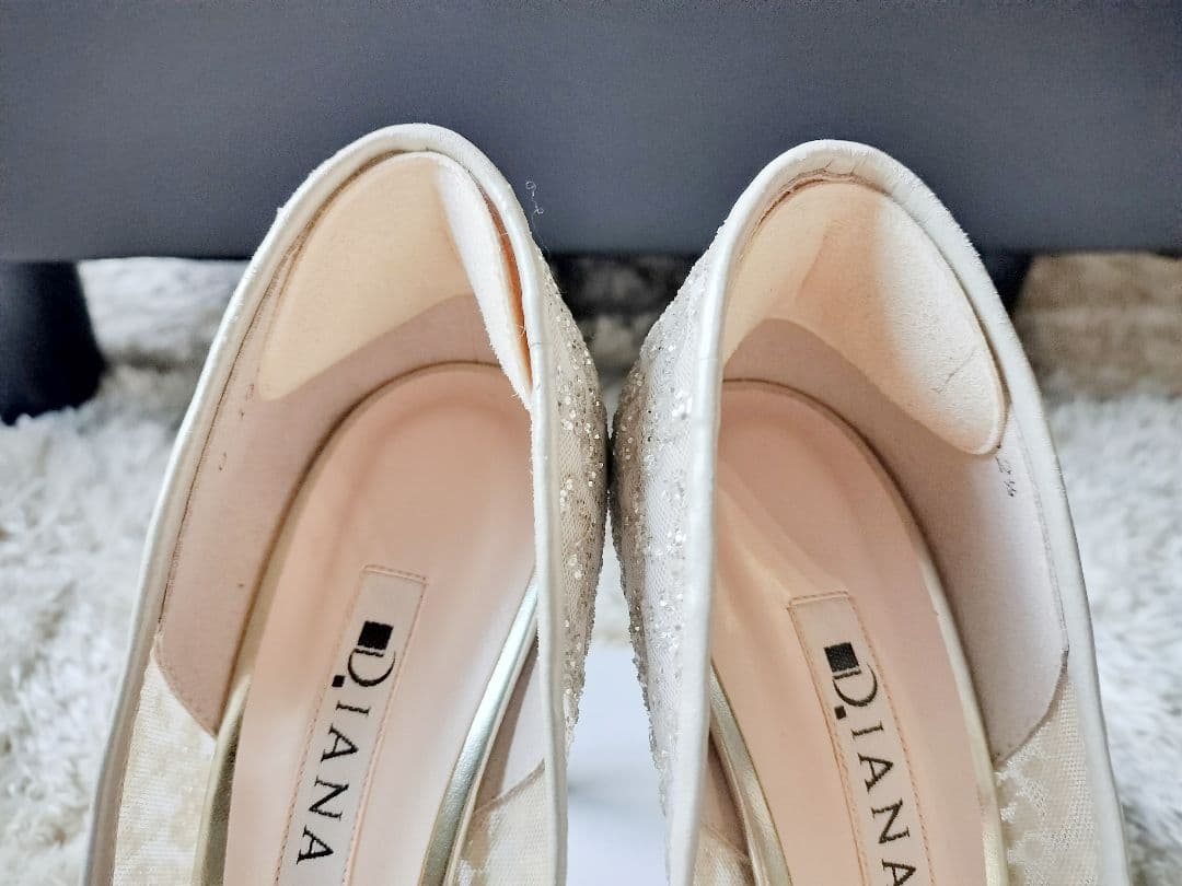 DIANA ダイアナ チュール グリッター ハイヒール ウエディング - メルカリ