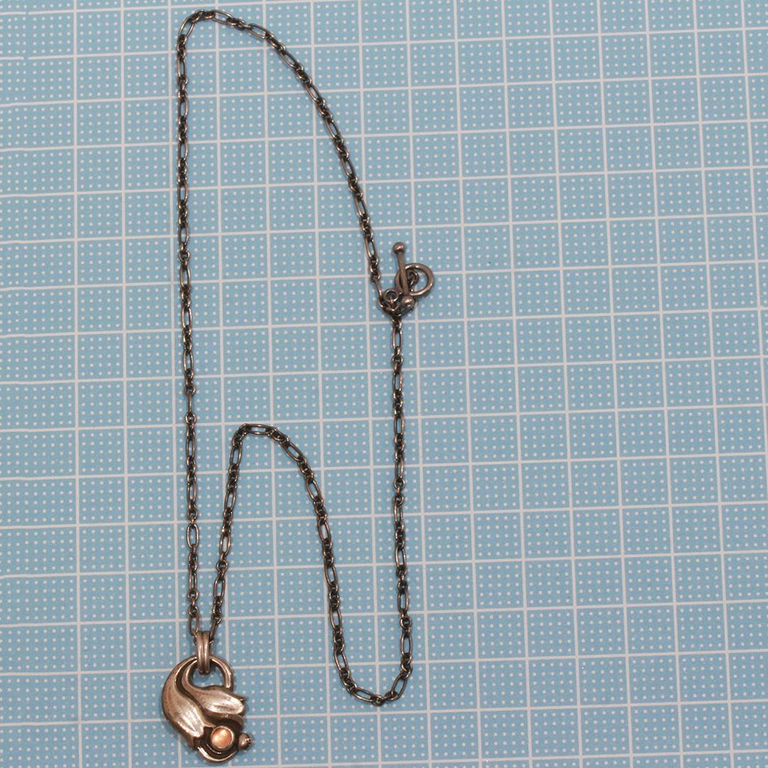 ジョージジェンセン 色石 ネックレスリーフ SV925 D9862 - メルカリ