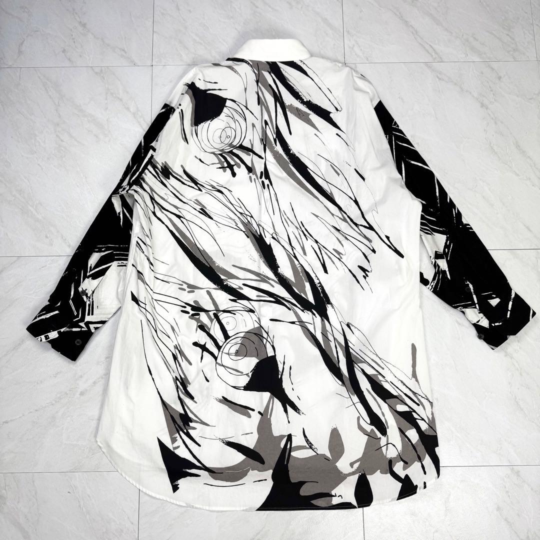 未使用に近い Ground Y ヨウジヤマモト 呪術廻戦 ロングシャツ 白