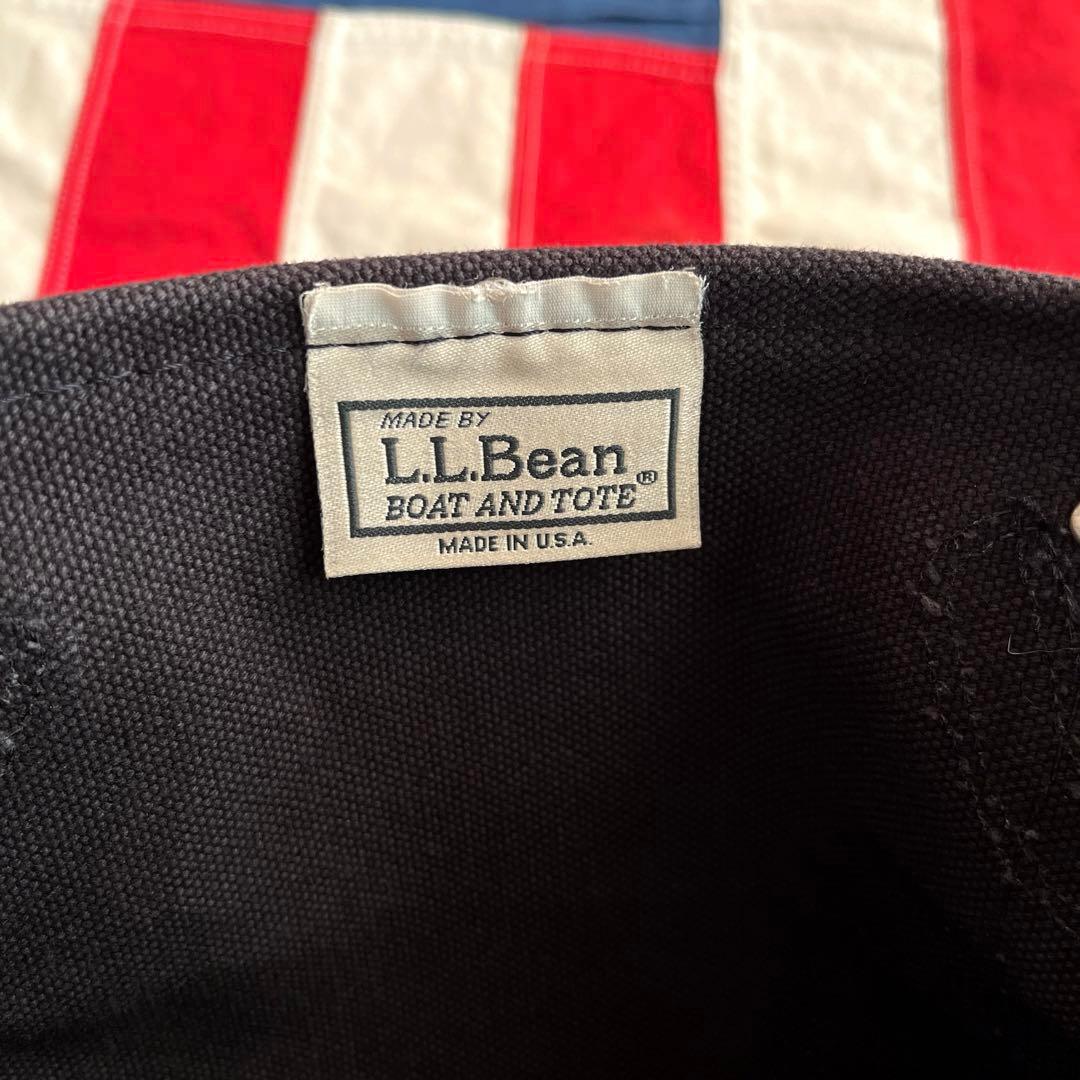 L.L.Bean BOTE AND TOTE レザーハンドル オールブラック M