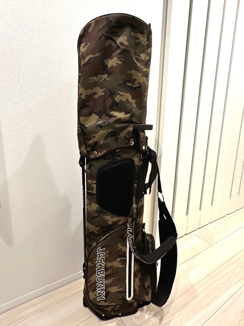 JACK BUNNY 迷彩 キャディーバッグ 9型 カモフラ柄 スタンド付き