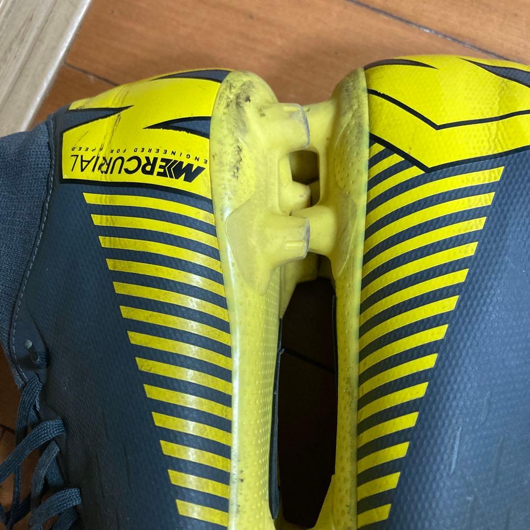 Nike Mercurial サッカースパイク グレー/イエロー - メルカリ