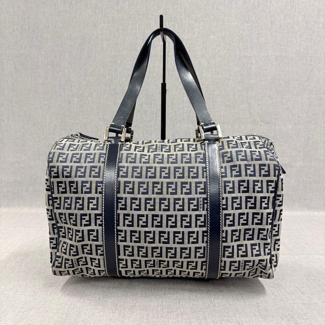 FENDI フェンディ ズッキーノ ボストンバッグ ハンドバッグ キャンバス