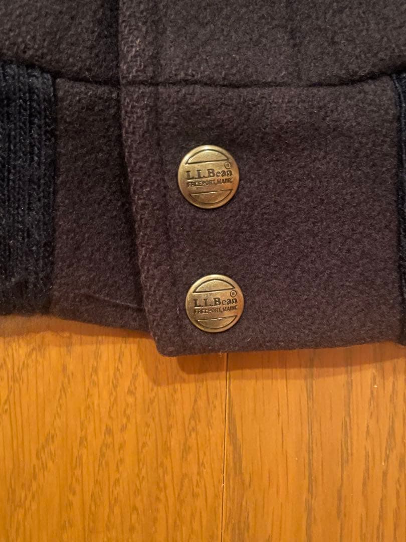 【チェスナット】L.L.Bean チェック裏地 ウールブルゾン 短丈