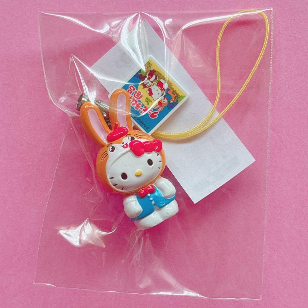 ♡キティ 根付け ストラップ ボールペン ユニバーサル USJ いちごミルク風呂