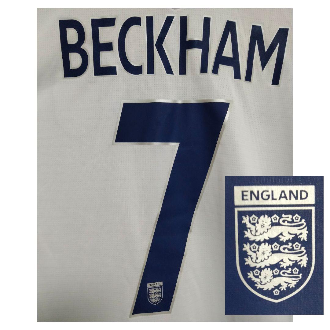 イングランド代表 ベッカム #7 長袖ユニフォーム 05/07 紙タグ付 正規