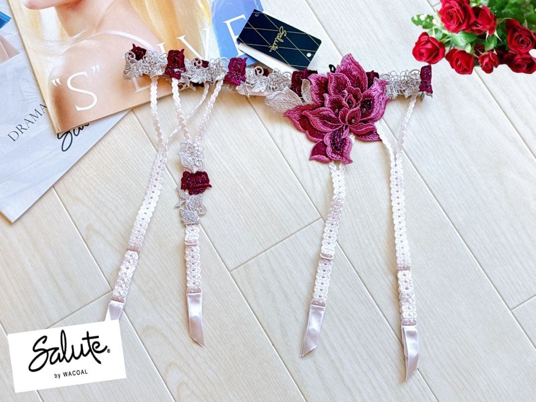 サルート【オペラ座の怪人】ガーターベルト M PU 90 店舗限定 Wacoal - サルート 90グループ オペラ座の怪人 ソングM KO 店舗限定