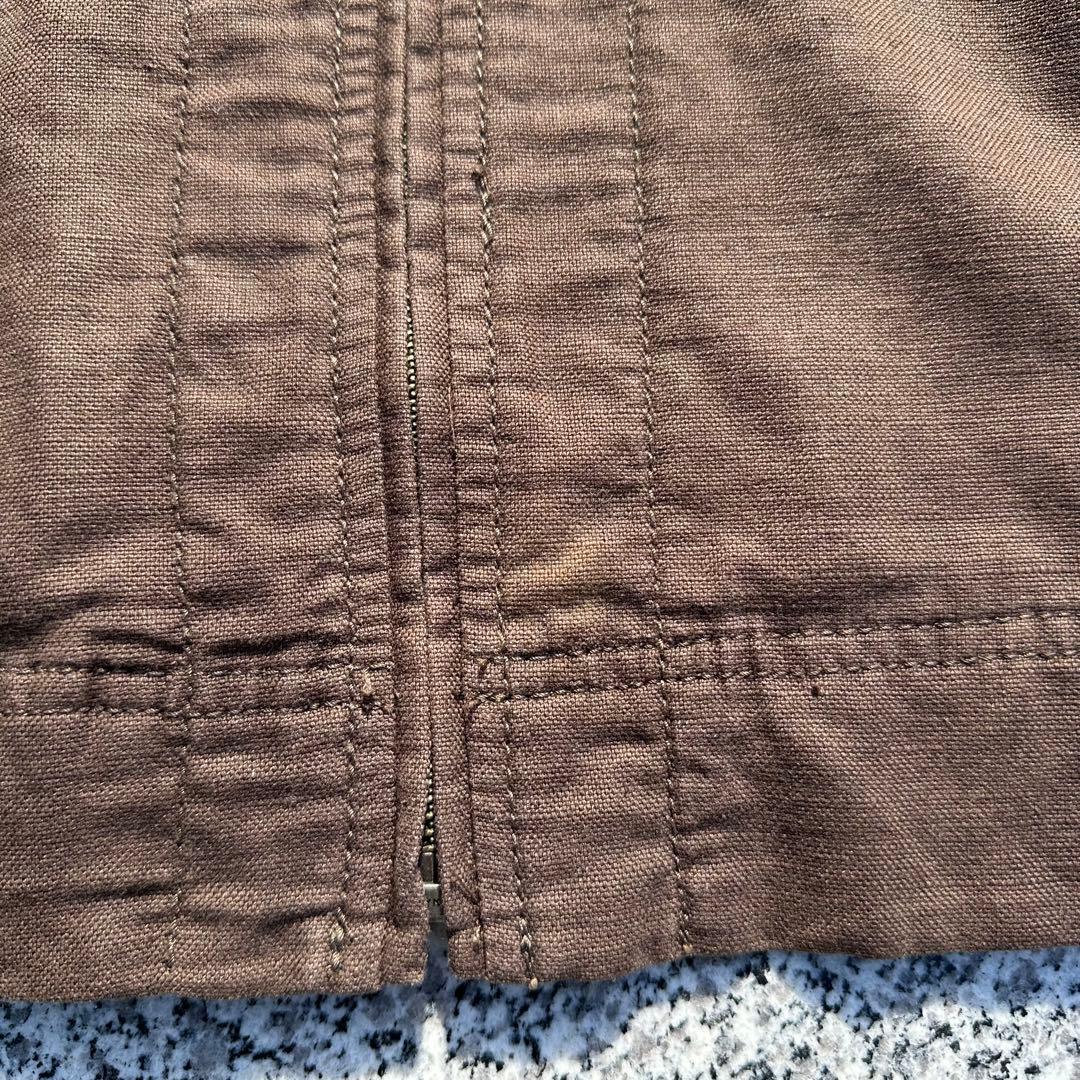 90's OLD GAP ジップアップ ジャケット スウィングトップ リネン