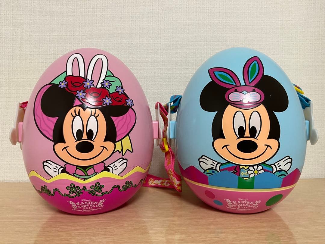 ミッキー&ミニーちゃん　ポップコーンバケット　イースターエッグ 2個セット