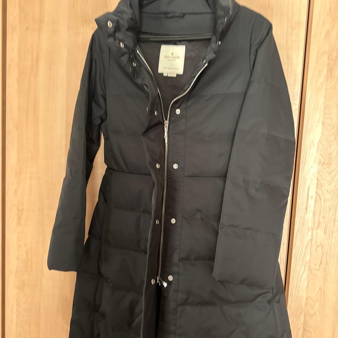 kate spade ブラック ダウンジャケット サイズ2 新品未使用 紙袋付き