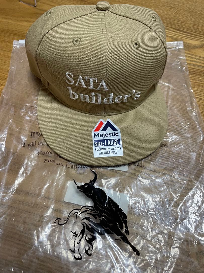 佐田ビルダーズ SATA builder's Majestic オレンジ 帽子 佐田