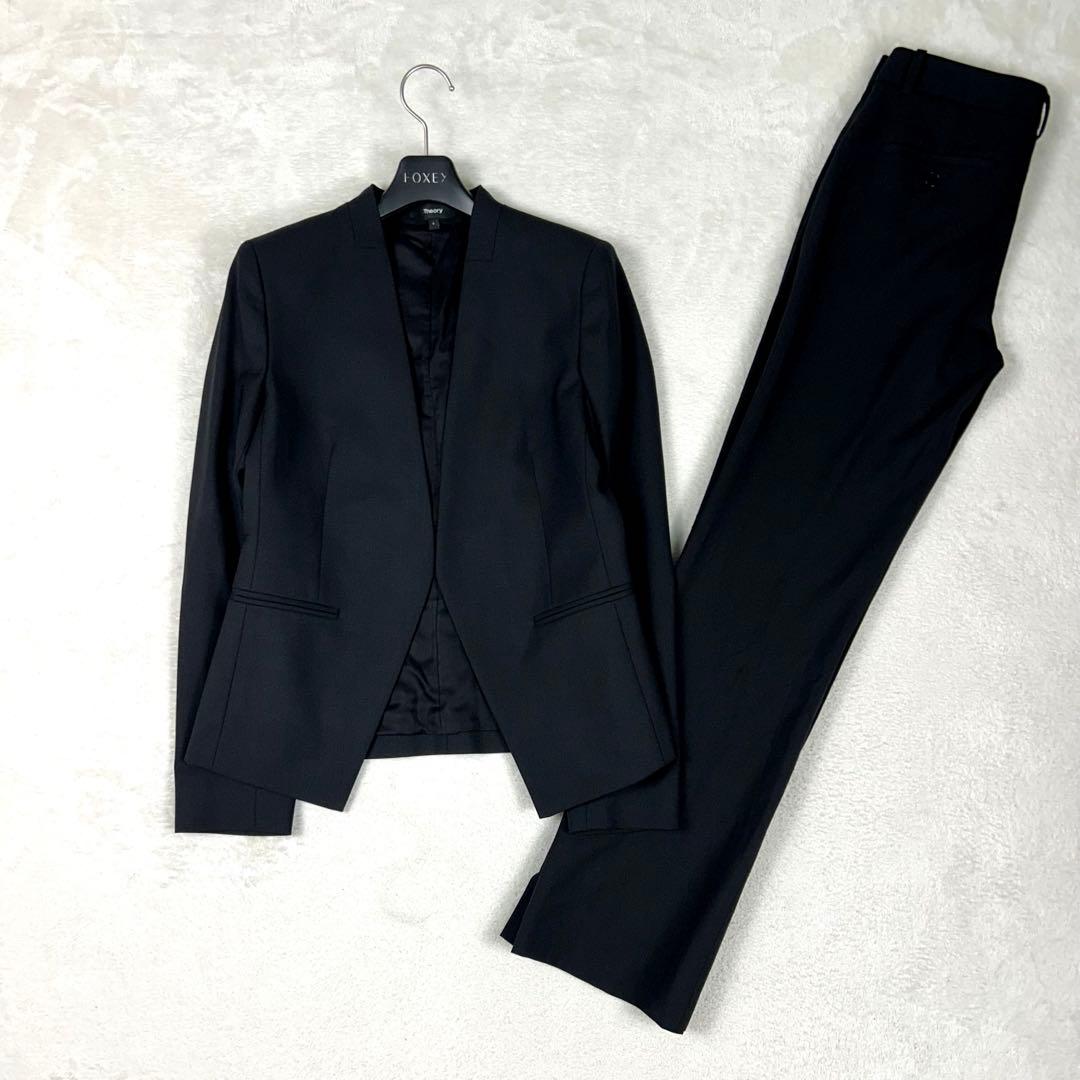 人気モデル♡Theory TAILOR パンツスーツセットアップ ノーカラー 0 The Tailor | WOMEN（レディース）｜Theory 公式通販サイト