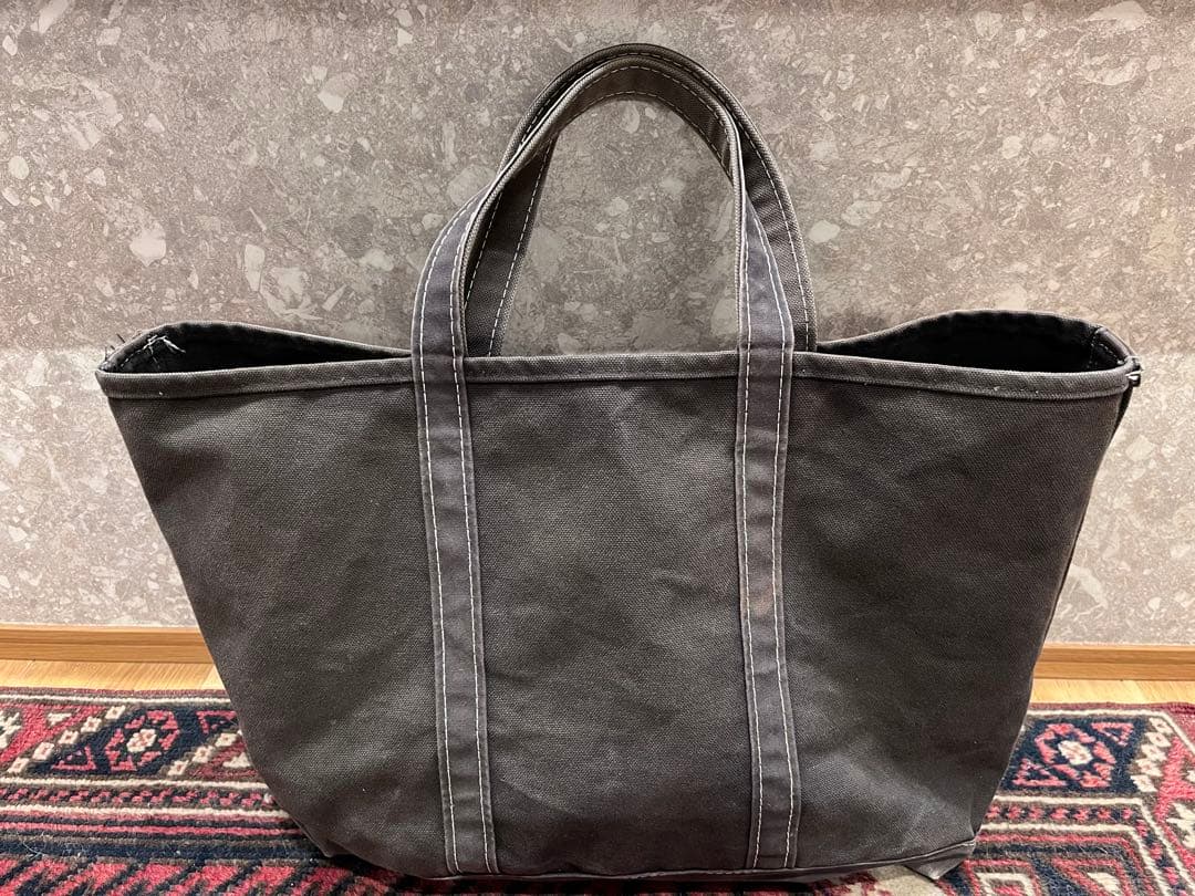 USA製　L.L.Bean フェード ブラック トートバッグ