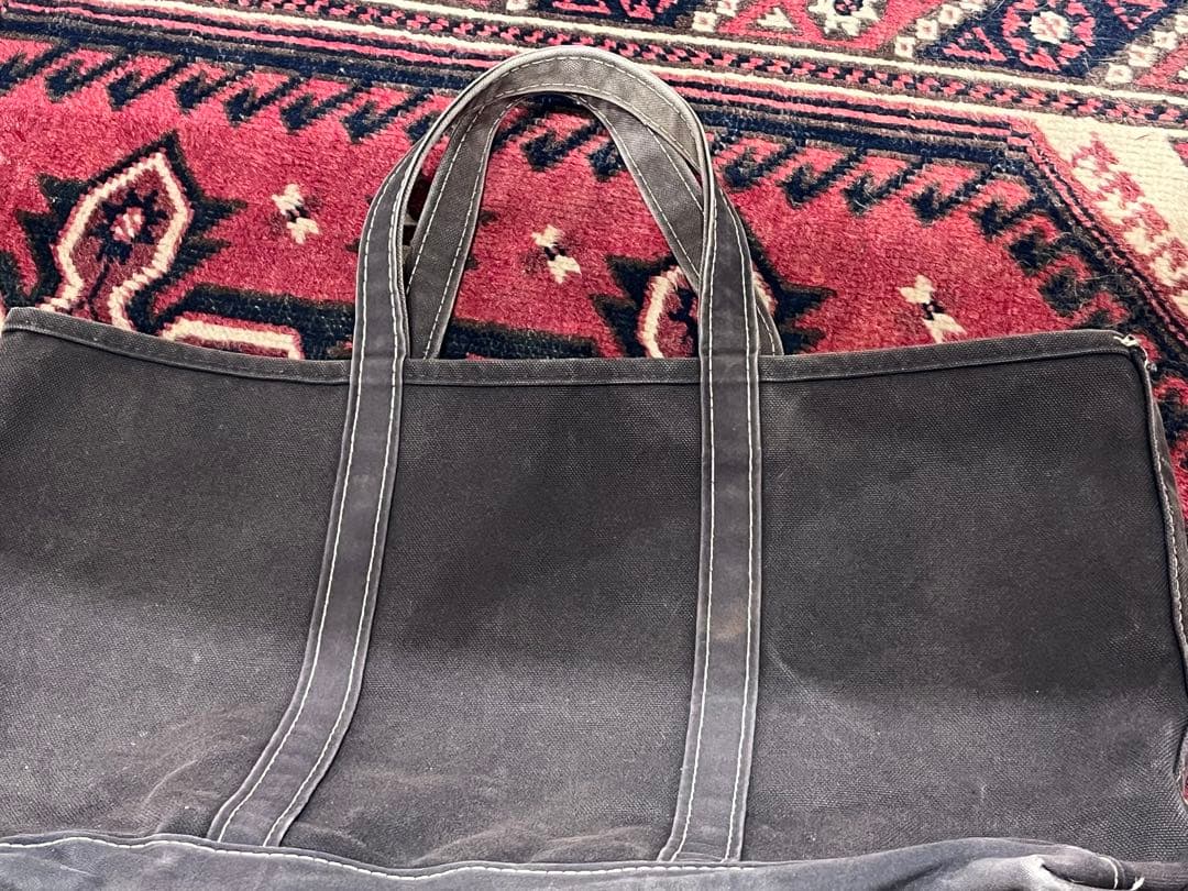 USA製　L.L.Bean フェード ブラック トートバッグ