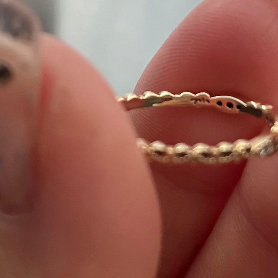 本日発送可能＊agete k10 カルムリング 0.06ct 13号