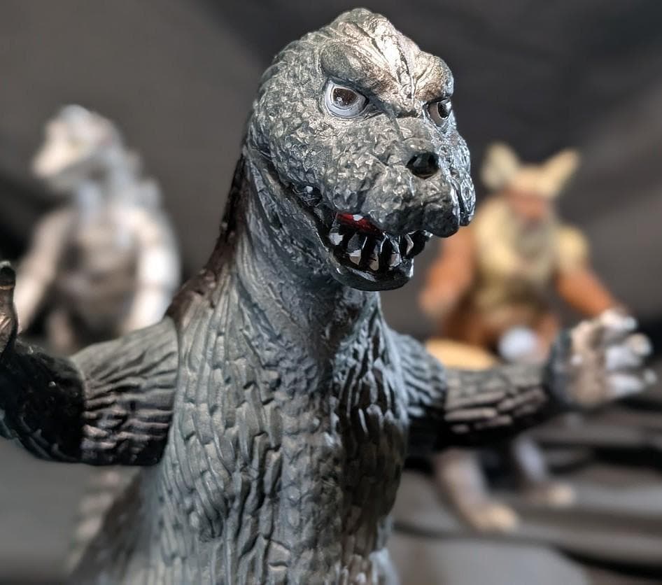 昭和ゴジラ・メカゴジラ・キングシーサー・アンギラス（バンダイ）ソフビ４体セット