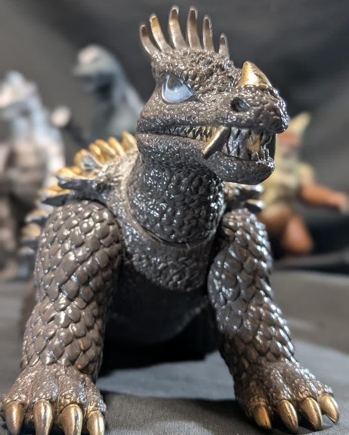 昭和ゴジラ・メカゴジラ・キングシーサー・アンギラス（バンダイ）ソフビ４体セット