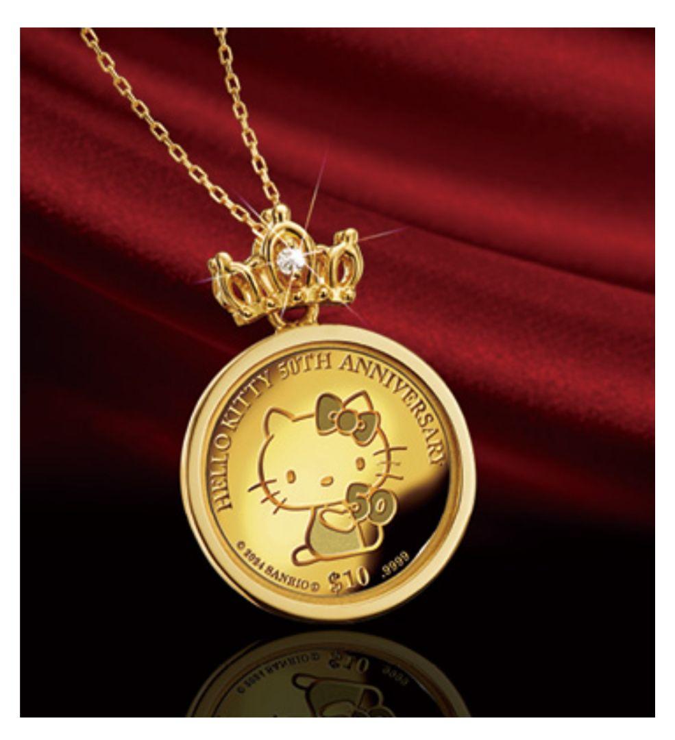 モ*ン様 【未開封】ハローキティ 50thアニバーサリー金貨 宝飾純金ペン