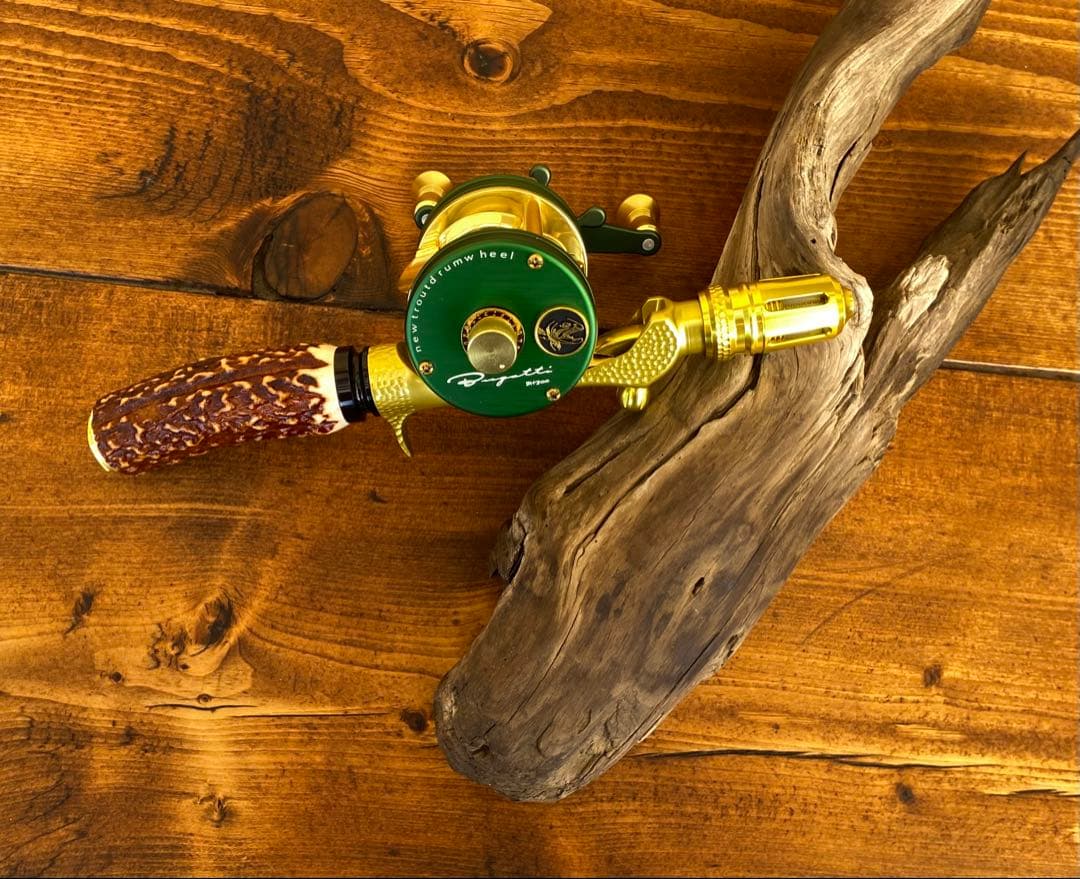 ガングリップ ゴールド 鹿の角グリップ ロッドビルディング