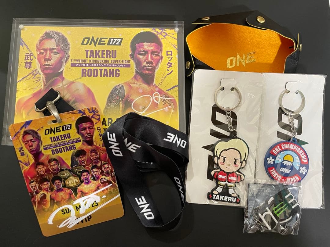 武尊vsロッタン直筆サイン入りスタンド 入りONE173 VVIP限定特典セット