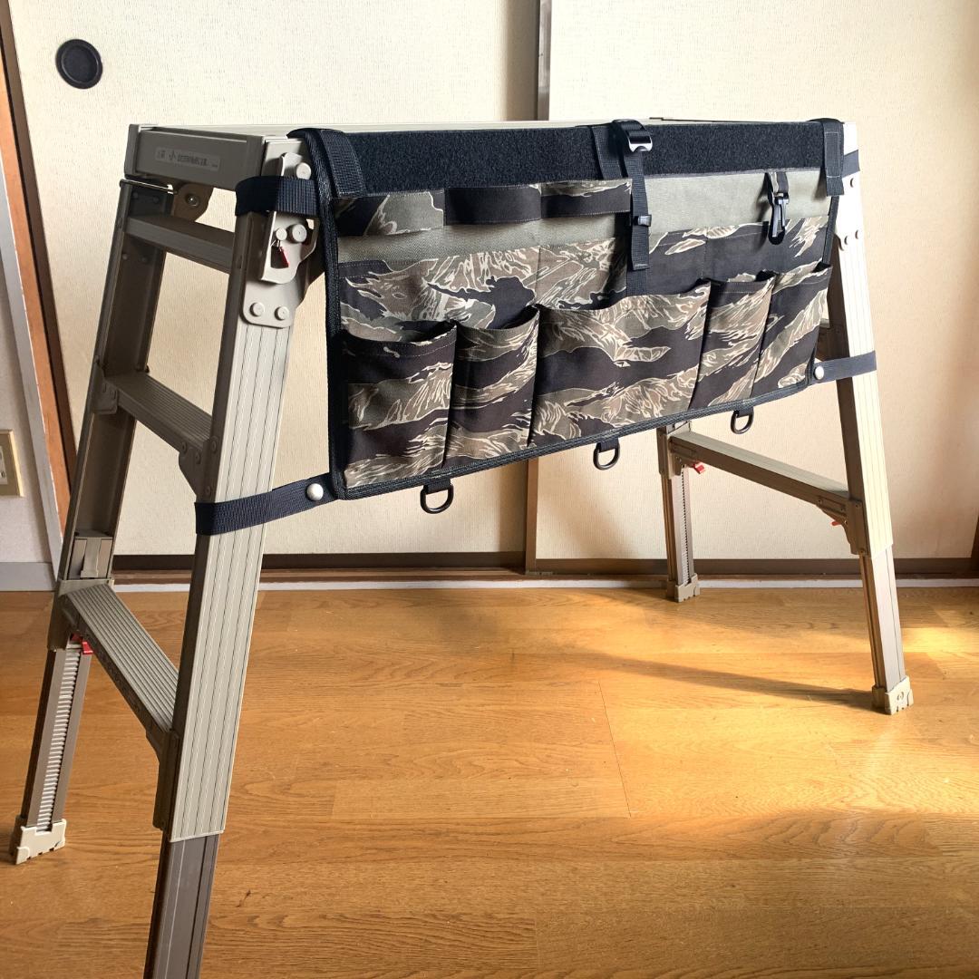 長谷川工業　足場台　カスタム　オーガナイザー　ウォールポケット　帆布 TP1 | 足場台 | 梯子、脚立のパイオニア 長谷川工業株式会社