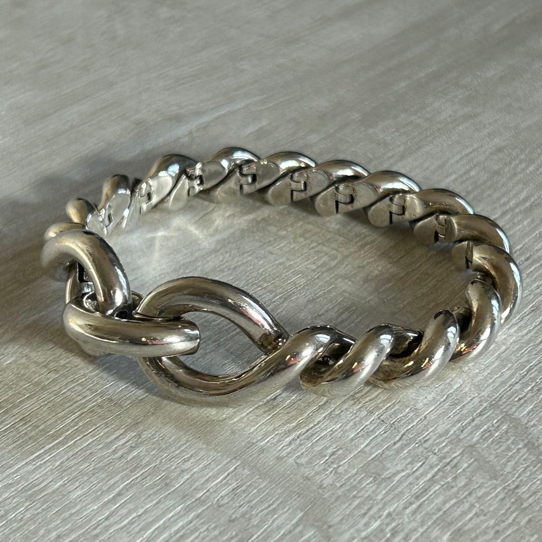 エルメスHERMES トルサード・ブレスレット60年代初期型 シルバー800 蟹