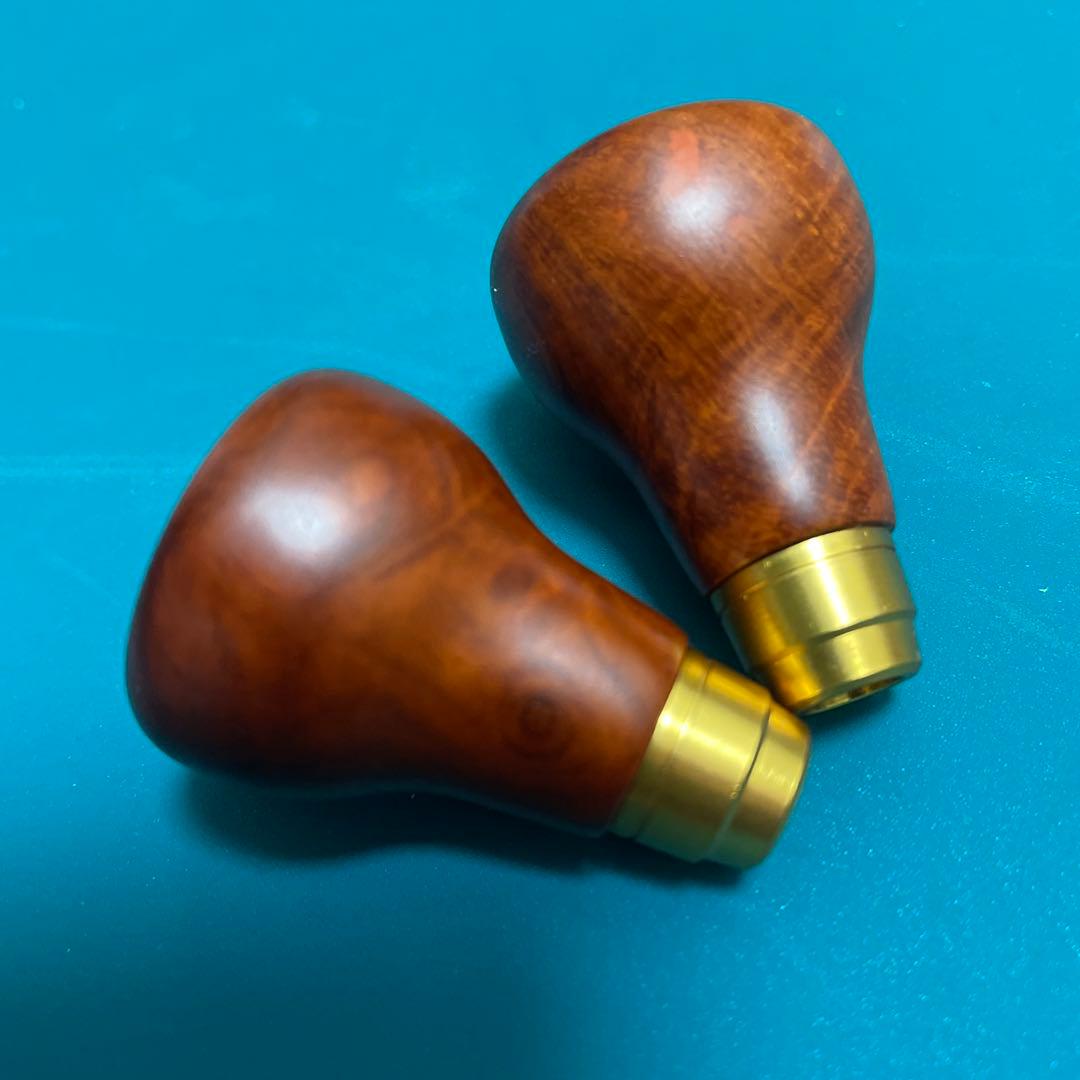 シマノ純正】夢屋 花梨 ハンドルノブラウンド型 M （生産終了品）2個