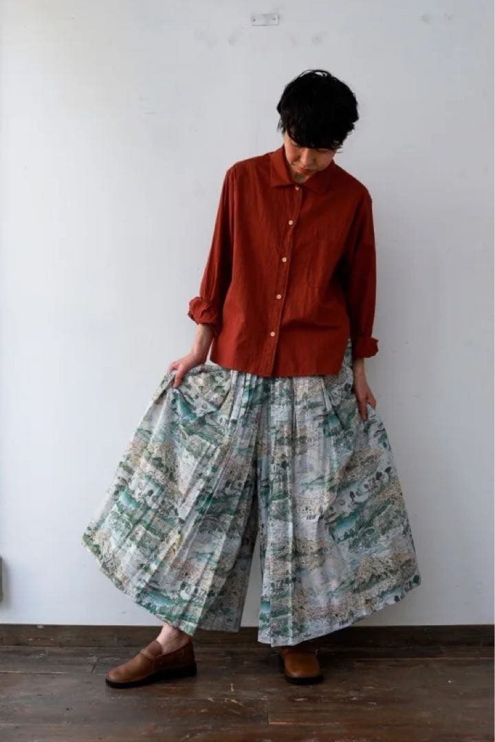 yaeca ヤエカ リバティ タックキュロット story islandyaeca ヤエカ