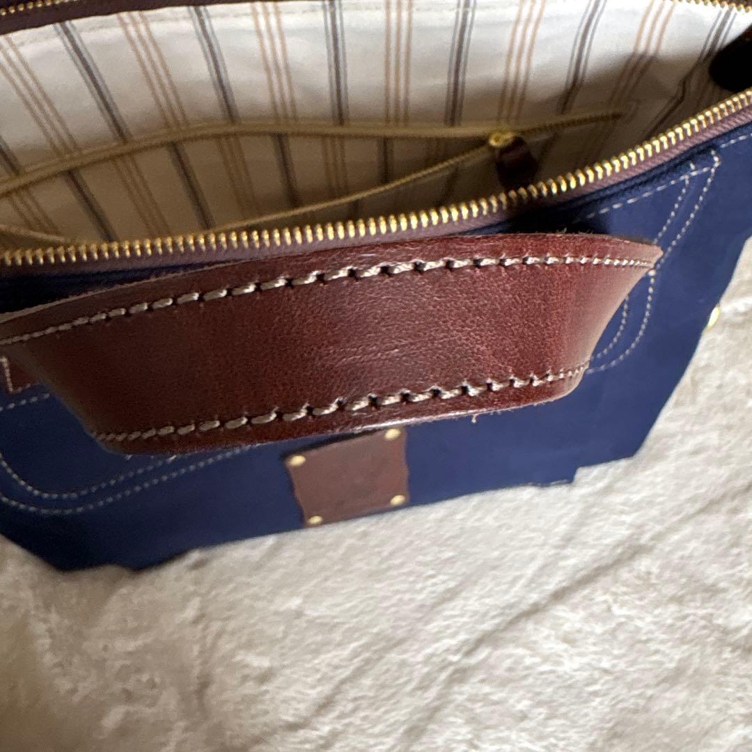 BEERBELLY ビアベリー 2WAY トートバッグ キャンバス×本革 - メルカリ