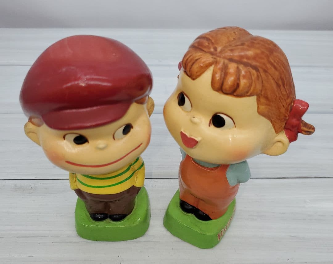 ペコちゃん　ポコちゃん　首振り　人形　レトロ　アンティーク　日本製