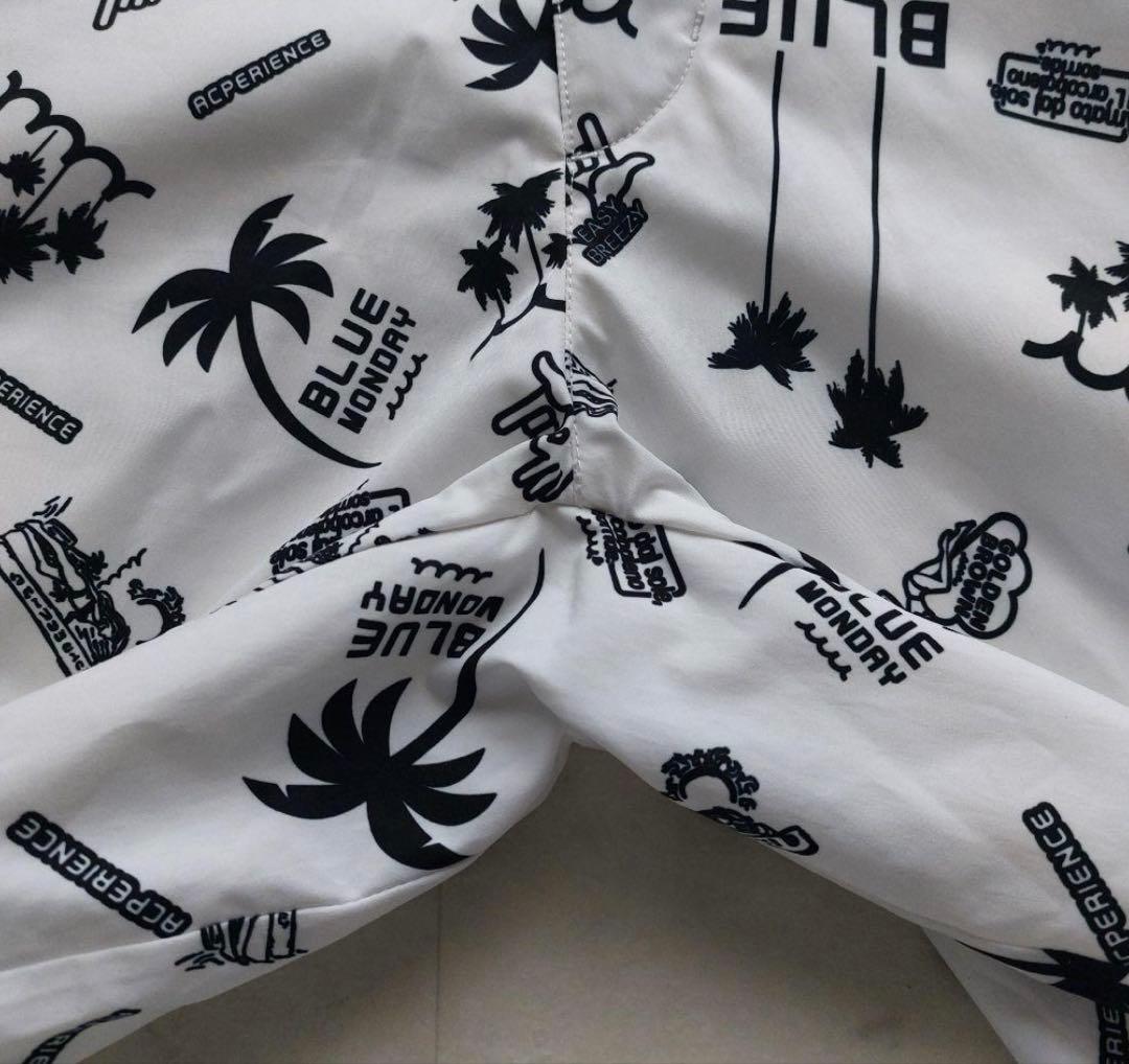 Mutamarine ムータマリン パーム柄パンツ 春夏用 薄手生地 裾上げ済