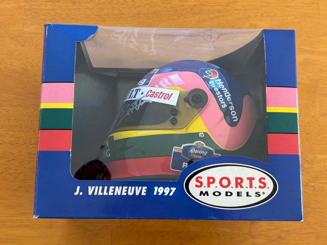 直筆サイン入り J.ヴィルヌーヴ 1/2 ウィリアムズ ヘルメット 直筆サイン入り J.ヴィルヌーヴ 1/2 ウィリアムズ ヘルメット - メルカリ